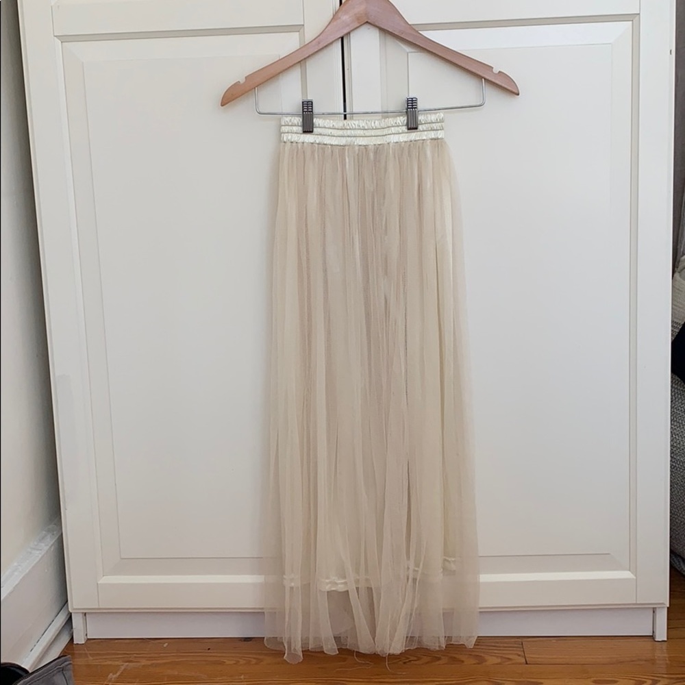 Ivory Tulle Skirt